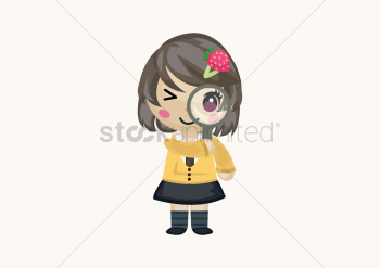 Girl as an explorer Girl as an explorer