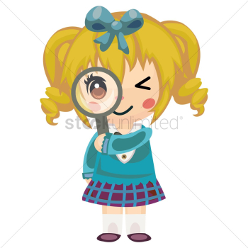 Girl as an explorer Girl as an explorer