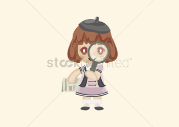 Girl as an explorer Girl as an explorer