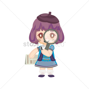 Girl as an explorer Girl as an explorer