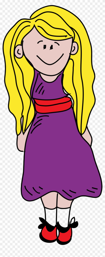 Girl - Blonde Girl Clipart