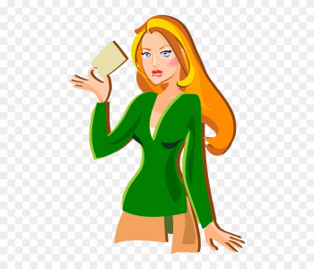 Girl, Cartoon, People, Person, Woman, Face, Redhead - Woman Ringing A Bell Girl, Cartoon, People, Person, Woman, Face, Redhead - Woman Ringing A Bell