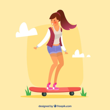 Girl doing leisure outdoor activity Girl doing leisure outdoor activity