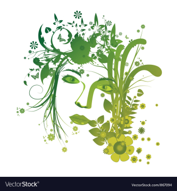 Girl face vector image Girl face vector image