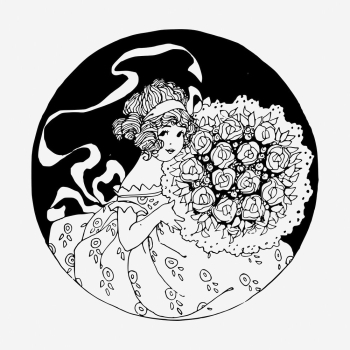 Girl holding flower bouquet illustration. | Free Photo Illustration - rawpixel Girl holding flower bouquet illustration. | Free Photo Illustration - rawpixel