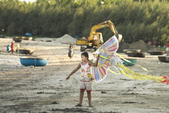 Girl Holding Kite Girl Holding Kite