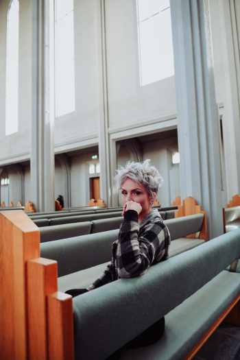 Girl in Church - Reykjavik Iceland Girl in Church - Reykjavik Iceland