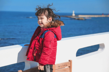 Girl In Red Parka Jacket Girl In Red Parka Jacket