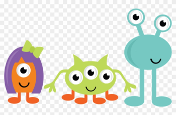 Girl Monster Clipart - Cute Monsters Clipart Girl Monster Clipart - Cute Monsters Clipart