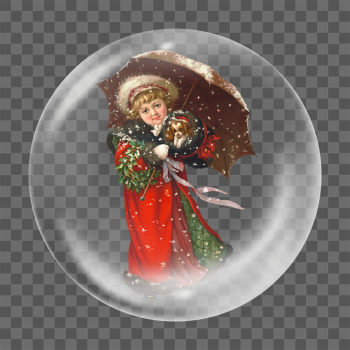 Girl png Christmas wreath sticker, | Free PNG - rawpixel