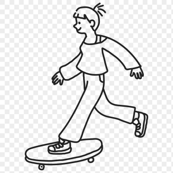 Girl skateboarder png sticker, sport | Free PNG Illustration - rawpixel Girl skateboarder png sticker, sport | Free PNG Illustration - rawpixel