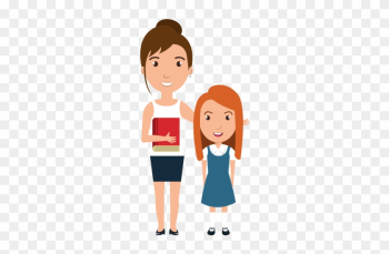Girl Student With Teacher - Girl Student Character Cartoon Girl Student With Teacher - Girl Student Character Cartoon