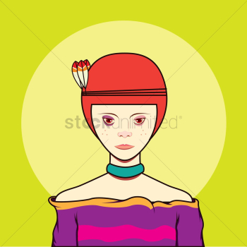 Girl wearing headband Girl wearing headband
