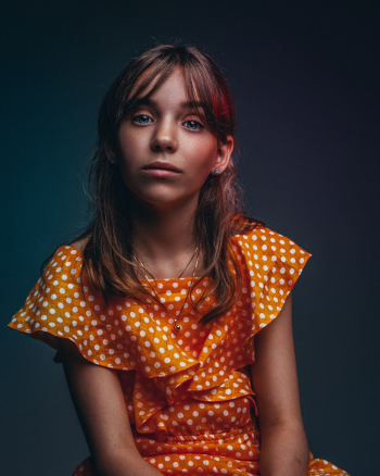 Girl Wearing Polka-dot Dress Girl Wearing Polka-dot Dress