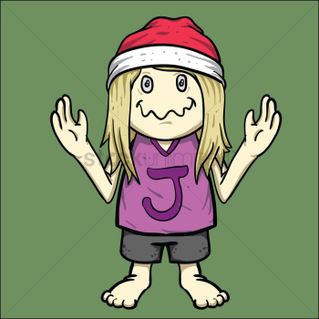 Girl wearing santa hat Girl wearing santa hat
