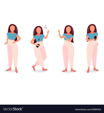 girl with dark hair in pink pants and blue blouse girl with dark hair in pink pants and blue blouse