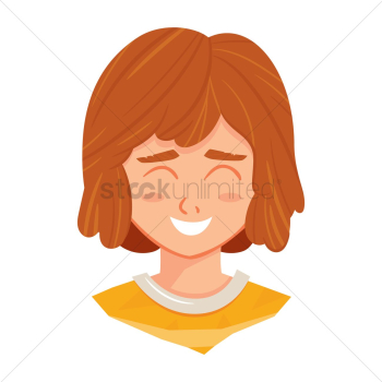 Girl with happy face Girl with happy face
