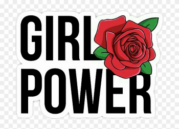 Girlpower Flower Melena Lightwood New Stickers Followfo - Red Rose Clip Art