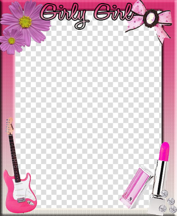 Girly Girl Frame, Girly Girl frame transparent background PNG clipart