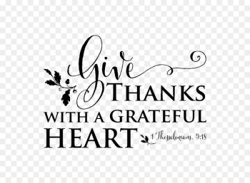 Give Thanks with a Grateful Heart Wall decal Bible - others 