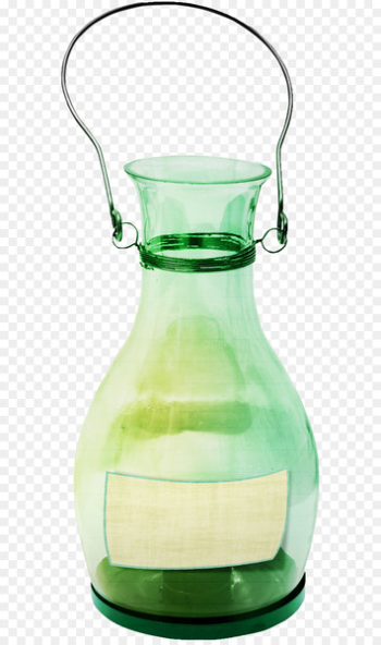Glass bottle Glass bottle Transparency and translucency - Green transparent glass bottle 
