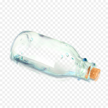 Glass Bottle Transparency and translucency Cork - Transparent glass drifting products 