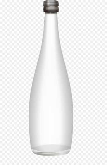Glass bottle - Vector painted a transparent glass bottle Glass bottle - Vector painted a transparent glass bottle