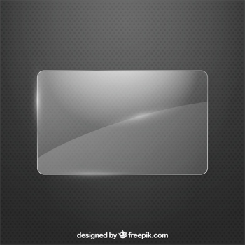 Glass frame in realistic style Glass frame in realistic style