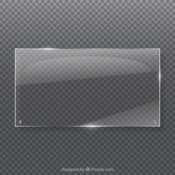 Glass frame in realistic style Glass frame in realistic style