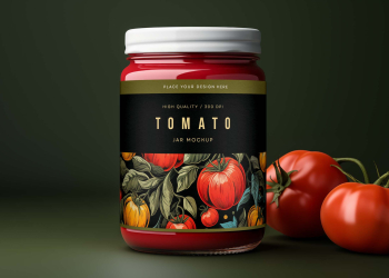 Glass Jar Mockup