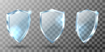 Glass shield, realistic award trophy, certificate Free Vector Glass shield, realistic award trophy, certificate Free Vector