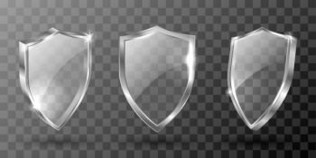 Glass shield, realistic award trophy, certificate Free Vector Glass shield, realistic award trophy, certificate Free Vector