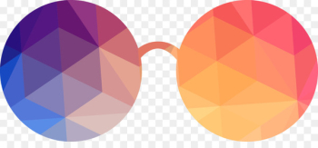 Glasses Abstraction Computer file - Colorful abstract geometric glasses 