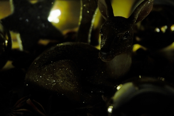 Glittered Deer Figurine Glittered Deer Figurine