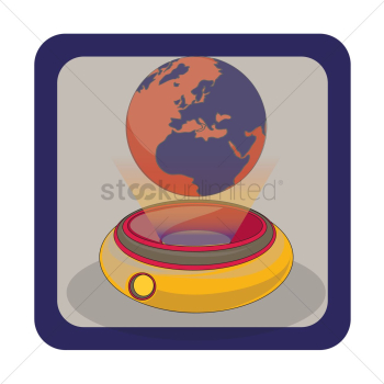 Globe projection device Globe projection device