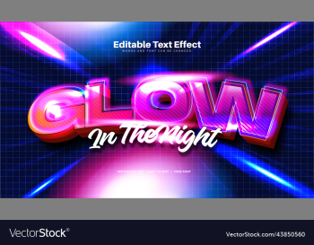 glow light text effect glow light text effect