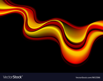 Glowing abstract waves on black background vector image Glowing abstract waves on black background vector image