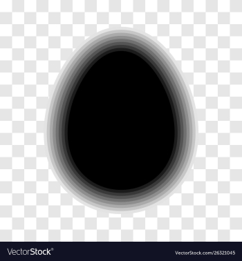 Glowing black egg vector image Glowing black egg vector image