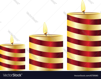 Glowing Candles Set2 vector image Glowing Candles Set2 vector image