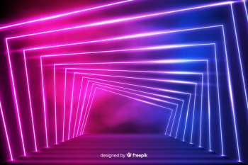 Glowing geometrical neon lights background Free Vector Glowing geometrical neon lights background Free Vector