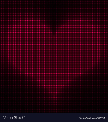 Glowing Heart Background vector image Glowing Heart Background vector image