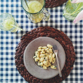 Gnocchi with butter and sage food photography | Free public domain photo - 447731
