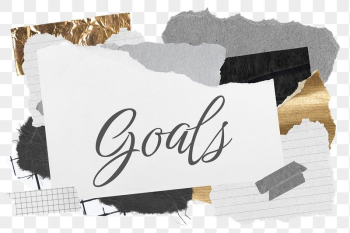 Goals png word sticker typography, | Free PNG - rawpixel