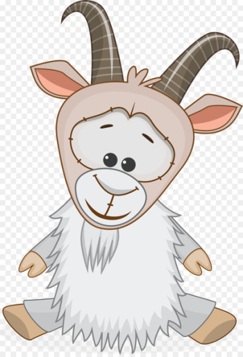 Goat Alpine ibex Sheep Clip art - Vector cartoon goat 