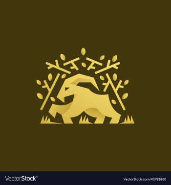 goat tree farm animal logo goat tree farm animal logo