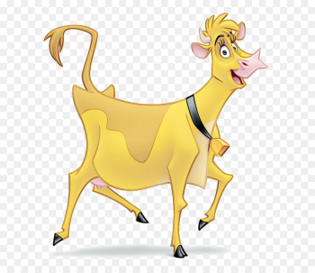goats goat cartoon yellow clip art