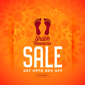 God lakshmi footprint happy dhanteras banner Free Vector God lakshmi footprint happy dhanteras banner Free Vector