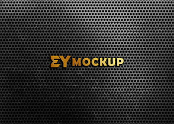 Gold 3D Logo Mockup