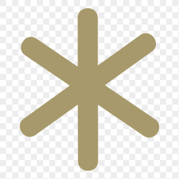 Gold asterisk png sticker, transparent | Free PNG - rawpixel