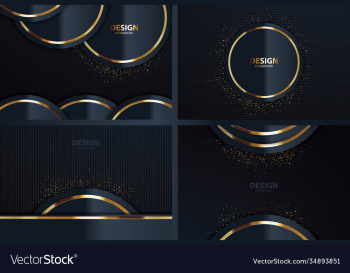 gold banner abstract background board for text